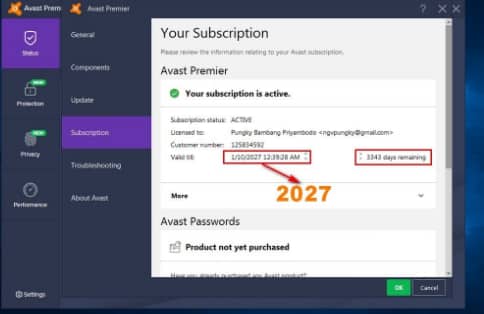 Avast free 2 activation code download